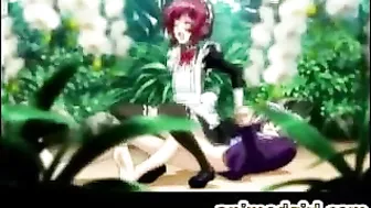 Hot Shemale Maids Get Fucked and Creamed with Vegetables in Hentai Videos