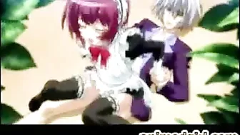 Hot Shemale Maids Get Fucked and Creamed with Vegetables in Hentai Videos