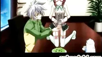 Hot Shemale Maids Get Fucked and Creamed with Vegetables in Hentai Videos