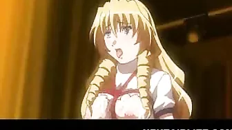 Bound Blonde Babe with Big Tits Gets Fucked in Hentai Video