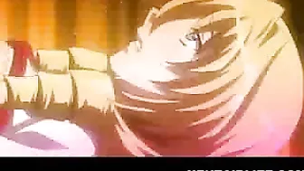 Bound Blonde Babe with Big Tits Gets Fucked in Hentai Video