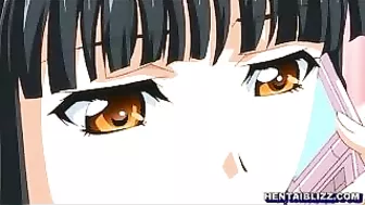 Hentai Swimsuit Girl Gives Blowjobs and Cumshots to Multiple Partners