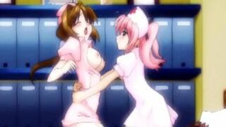 Unlucky Guy Gets Two Tittyfucking Hentai Nurses in a Gangbang