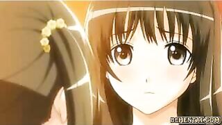 Two Lesbian Lovers Finger Each Other in this Steamy Hentai Video