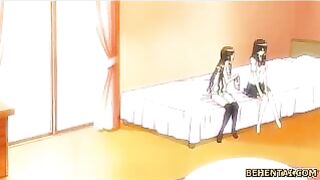 Two Lesbian Lovers Finger Each Other in this Steamy Hentai Video