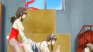 Hentai Maids Get Fucked in a Threesome
