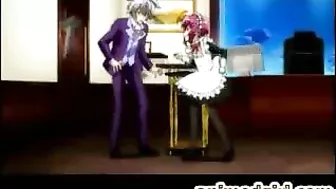 Shemale hentai Masturbation in Steamy Bath