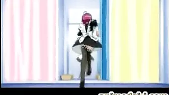 Shemale hentai Masturbation in Steamy Bath