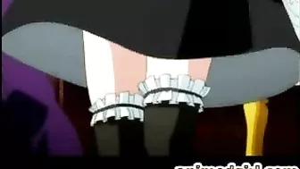 Shemale hentai Masturbation in Steamy Bath