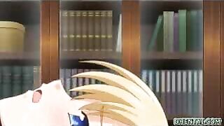 Hentai Schoolgirl's Ass Fucked in Classroom - Busty Porn Video