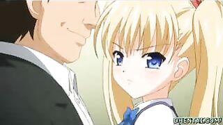 Hentai Schoolgirl's Ass Fucked in Classroom - Busty Porn Video