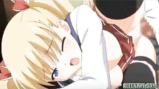 Hentai Schoolgirl's Ass Fucked in Classroom - Busty Porn Video