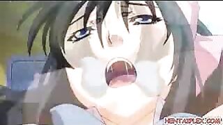 Japanese Hentai with Enormous Boobs Gets Wet Pussy Deep Fucked