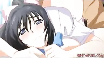 Japanese Hentai with Enormous Boobs Gets Wet Pussy Deep Fucked