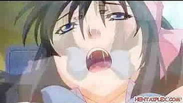 Japanese Hentai with Enormous Boobs Gets Wet Pussy Deep Fucked