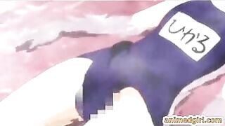 Shemale hentai's titillating tittyfuck session with a buxom anime babe!