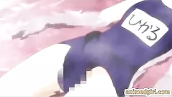 Shemale hentai's titillating tittyfuck session with a buxom anime babe!