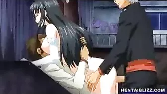 Hentai Schoolgirls' Groupsex Cumshot Orgy