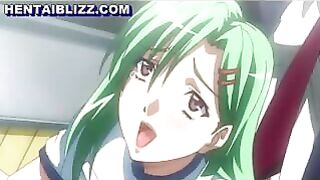 Unlucky Hentai Guy Fucks Multiple Anime Co-eds in Lucky Porn Video!