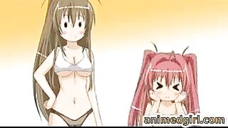 Shemale Hentai Gets Jerked Off by Her Friend!