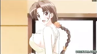 Hentai Wife Porn - Busty Wife Gets Hot and Wet from Pussy Poking