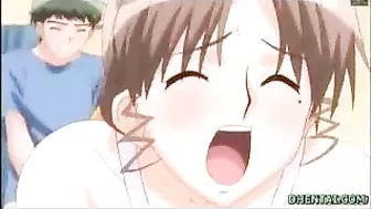 Hentai Wife Porn - Busty Wife Gets Hot and Wet from Pussy Poking