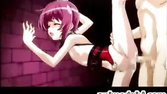 Bound and Gagged Shemale DILDOED, ASSFUCKED in Dungeon Master's Dominance