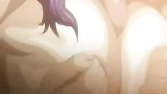 Wild X-rated Anime Scene - Maid's Hot Self-pleasure as Boss Pounds his wife in Bedroom