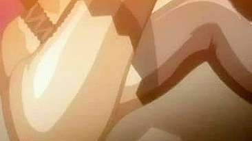 Wild X-rated Anime Scene - Maid's Hot Self-pleasure as Boss Pounds his wife in Bedroom