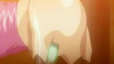 Wild X-rated Anime Scene - Maid's Hot Self-pleasure as Boss Pounds his wife in Bedroom