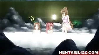 Hentai Girls Take Bath and Show Off Their Sexy Bodies in Porn Video