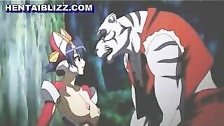 Monster Fucks Busty Hentai Babe in Explosive Porn Video