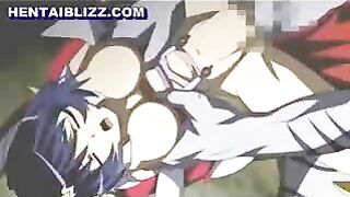 Monster Fucks Busty Hentai Babe in Explosive Porn Video