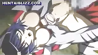 Monster Fucks Busty Hentai Babe in Explosive Porn Video