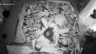 Black and white hidden cam action featuring a nympho lesbian caught sister