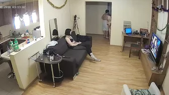 They caught sister preparing for a wild group party as she was the only naked