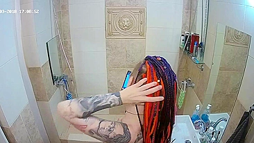 The latest caught sister we have for you is a pale redhead with lots of ink
