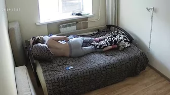 He caught sister while she had her back turned to the door while masturbating He caught sister while she had her back turned to the door while masturbating