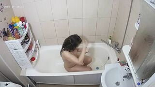 Putting a camera in the bathroom leads to a caught sister and her nude body