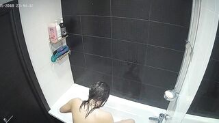 Nasty yet gorgeous caught sister feeling frisky as she is naked in the shower