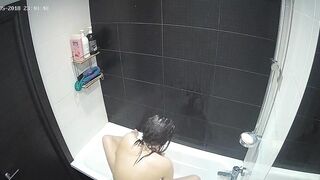 Nasty yet gorgeous caught sister feeling frisky as she is naked in the shower