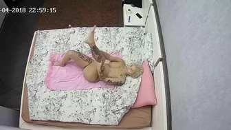 Perv caught sister showcasing her inked body and small tits in a solo video