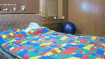 He caught sister doing naked yoga and started fucking her in doggy style pose