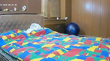 He caught sister doing naked yoga and started fucking her in doggy style pose