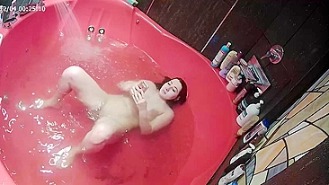 He caught sister being kinky while using her phone all naked in the bathtub