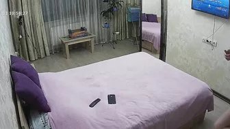 I caught sister jumping up and down on the couch while not wearing clothes