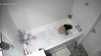 A hidden cam in the bathroom helps me see my caught sister in all her glory