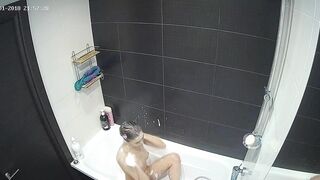 The hidden cam show is back with another caught sister all alone in the shower