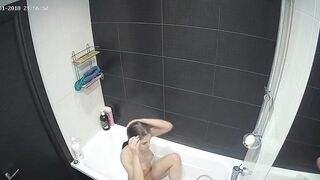 The hidden cam show is back with another caught sister all alone in the shower