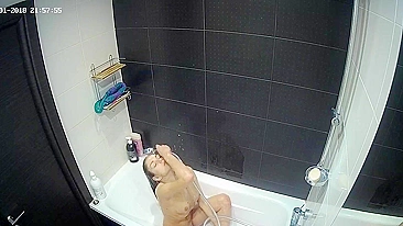 The hidden cam show is back with another caught sister all alone in the shower